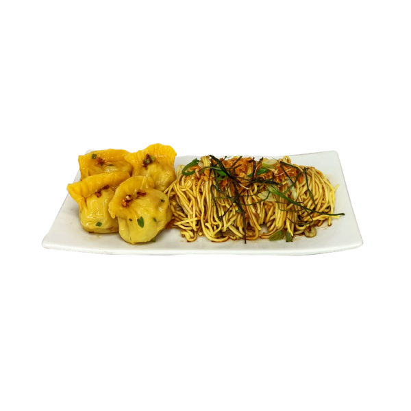 Pork Wonton Steamed with Shallot Noodles (4 pcs/Order)